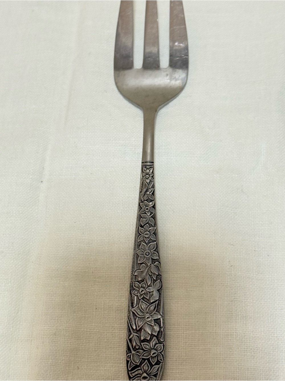 Nostetium Japan Stainless Cake/Pie Server Floral Pattern Vintage Serving Utensil